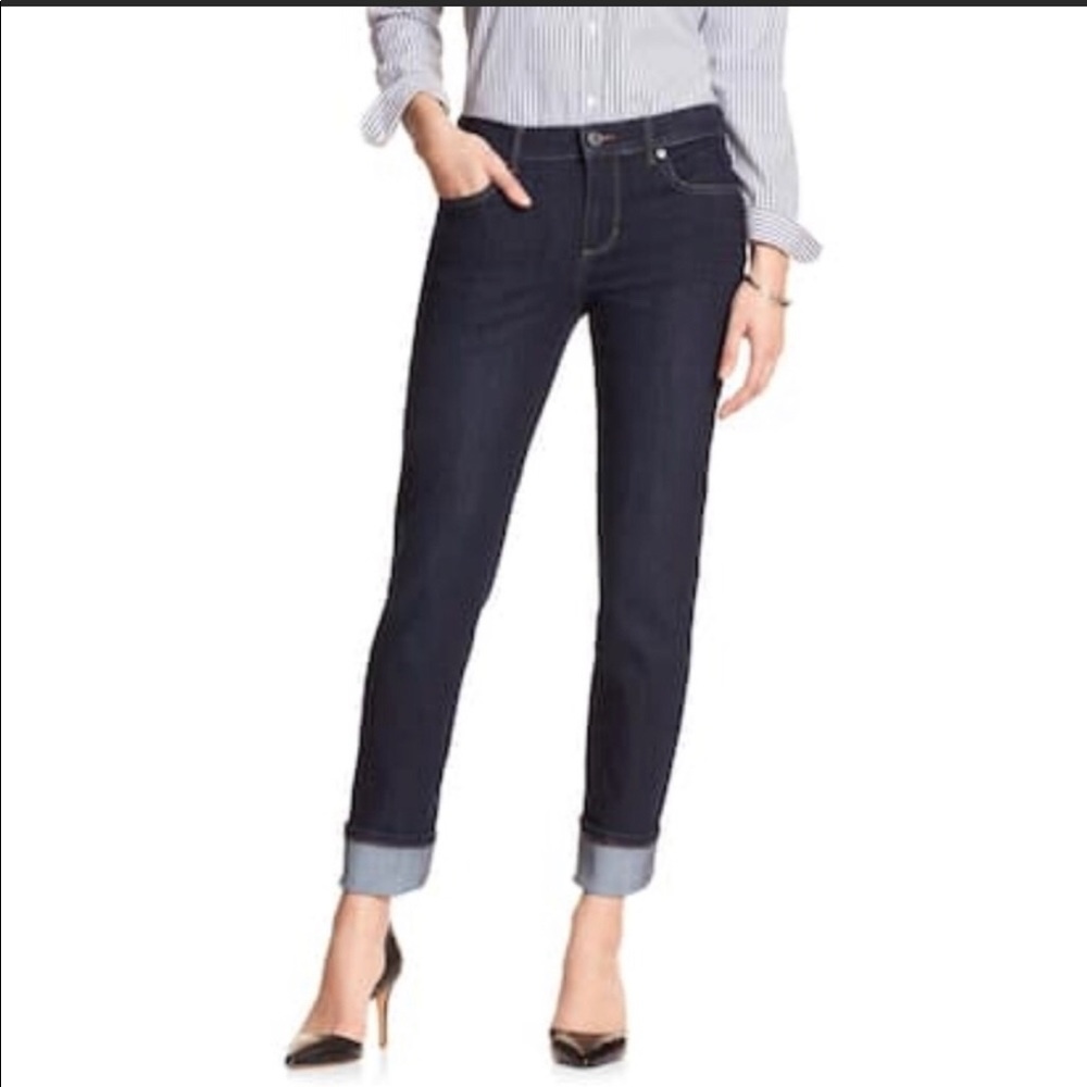 BANANA REPUBLIC Straight leg dark wash JEANS